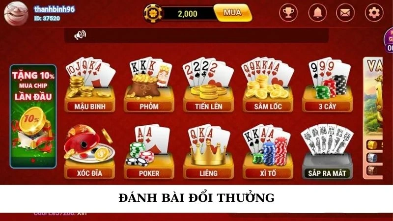 Đánh bài đổi thưởng - Giải trí cực chất, nhận tiền thật 4 đánh bài đổi thưởng